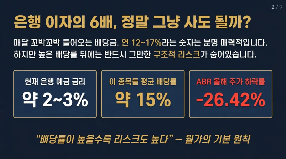 미국 고배당 부동산주 2026년, 연 12% 배당률의 진실은? 2