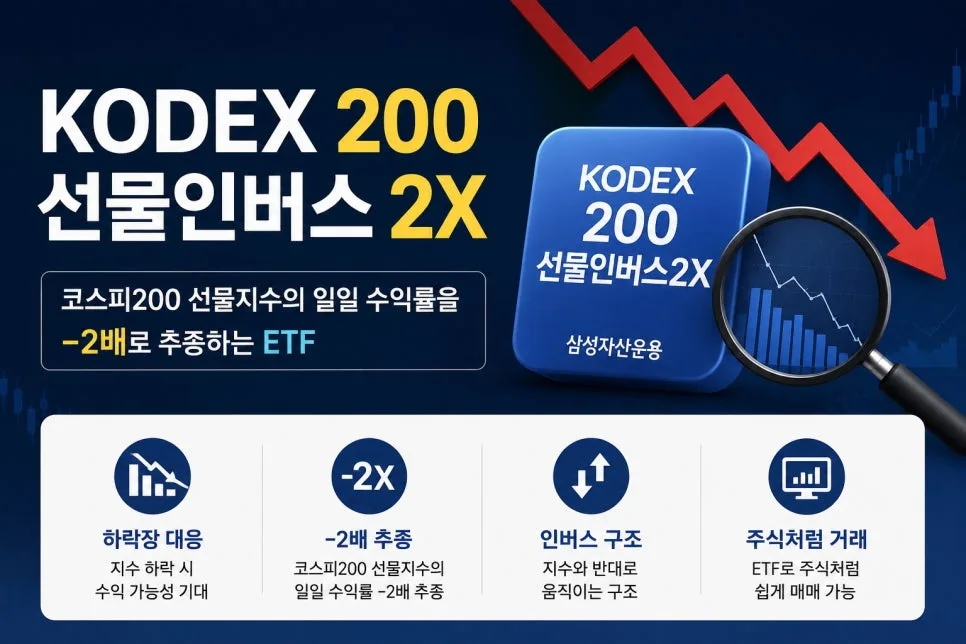 KODEX200 선물인버스2X: 하락장 투자 전략 2026년 총정리