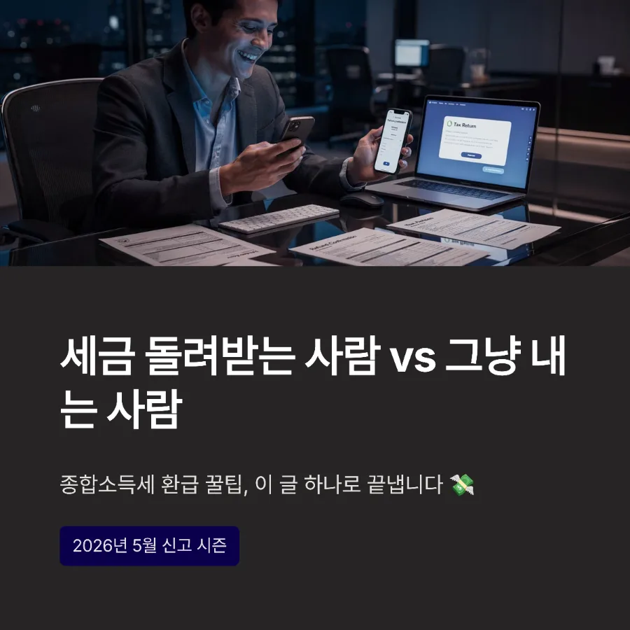 종합소득세 환급 받는 법 2026: 공제 항목부터 홈택스 신고까지