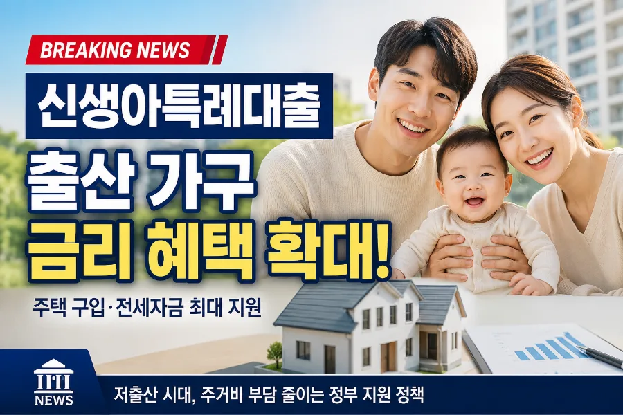 신생아특례대출 조건 2026년 변경 전 필수 확인사항 총정리