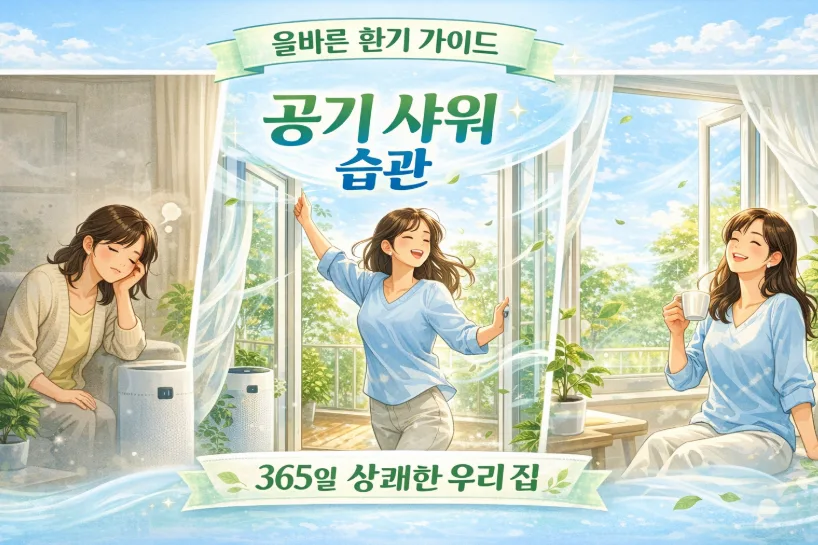 집안 공기질 2026년 최상으로 바꾸는 환기법 5가지