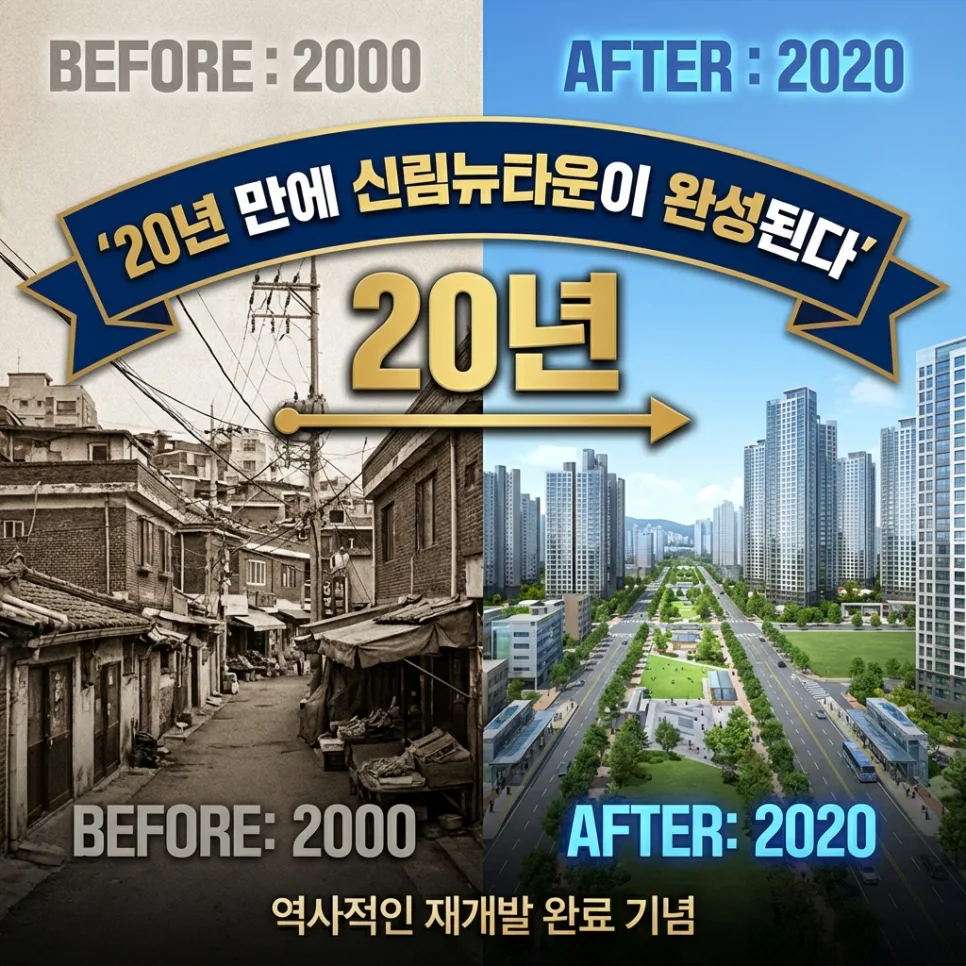 신림뉴타운 완성 2026: 4구역 32층 992가구 확정, 투자 전망은?