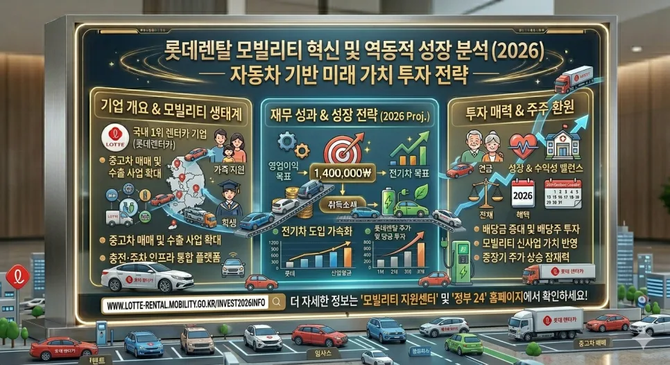 롯데렌탈(089860) 주가 전망 2026: 대주주 이슈 후 투자 기회?