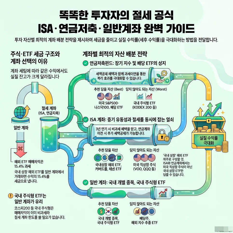 ISA·연금저축펀드 ETF 최적화 전략 2026: 절세 포트폴리오 완성