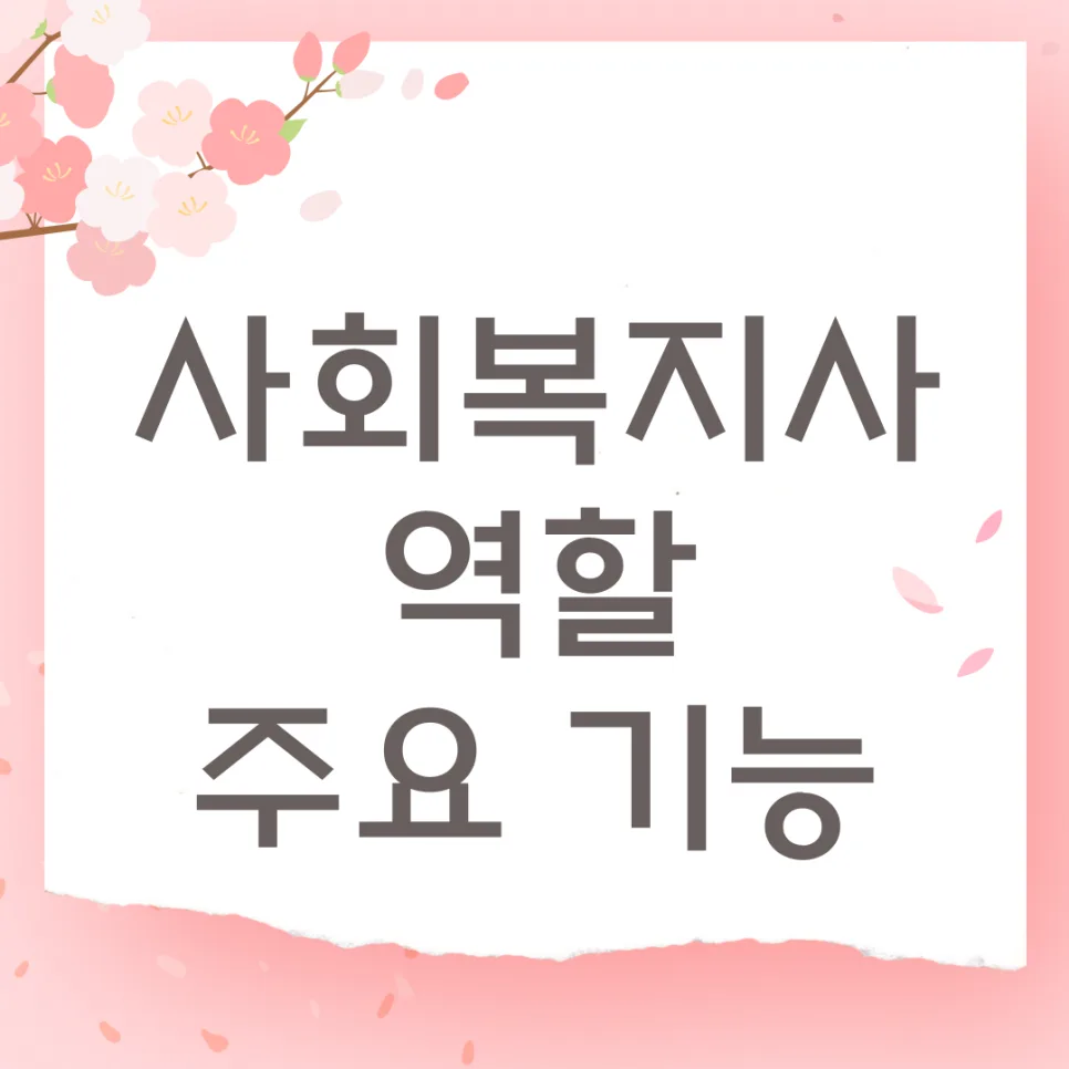 사회복지사 역할과 기능 2026: 현장 전문가의 필수 역량 총정리