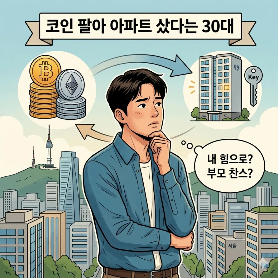 30대 아파트 구매, 부모 찬스 vs 코인 투자 2026년 현실 분석