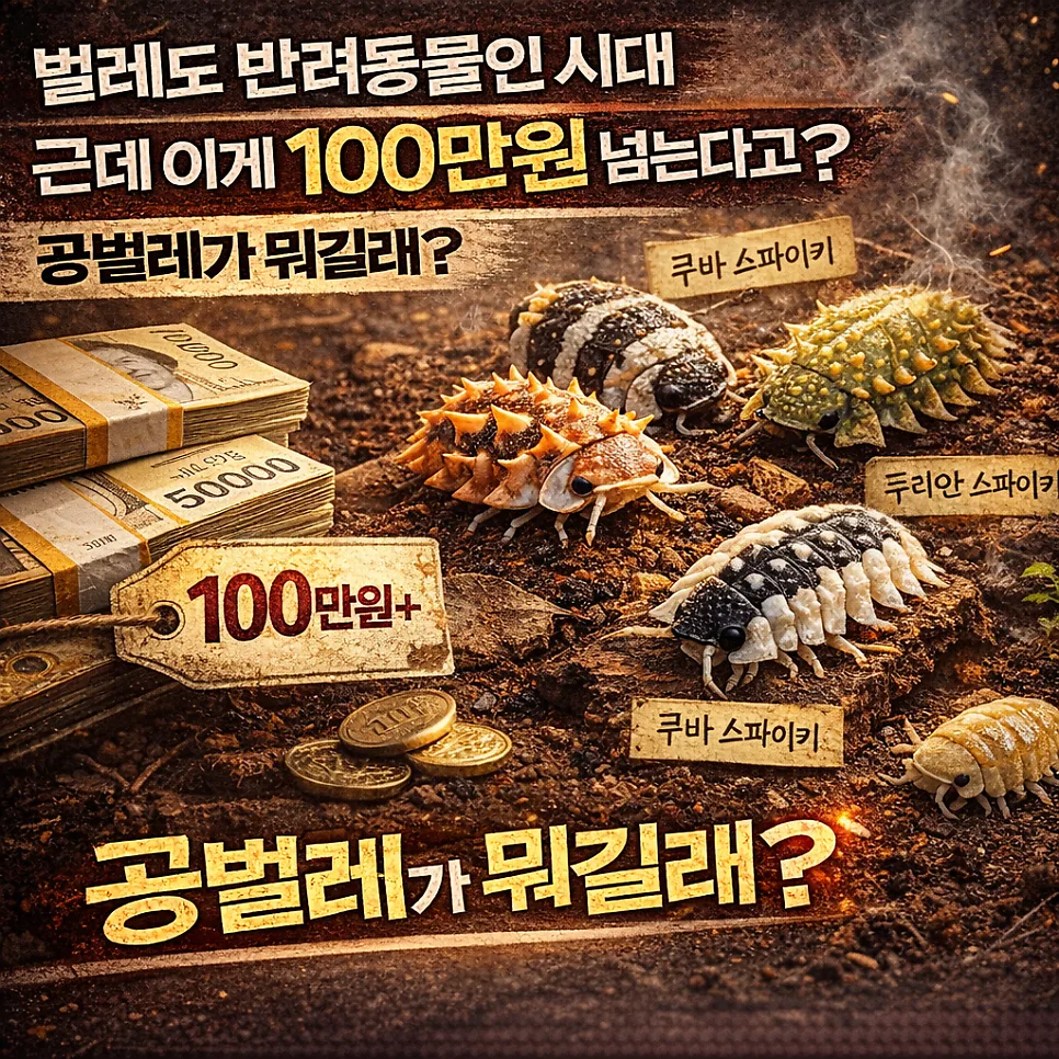 희귀 공벌레, 100만원 넘는 이유는? 2026년 이색 반려동물 현황과 문제점
