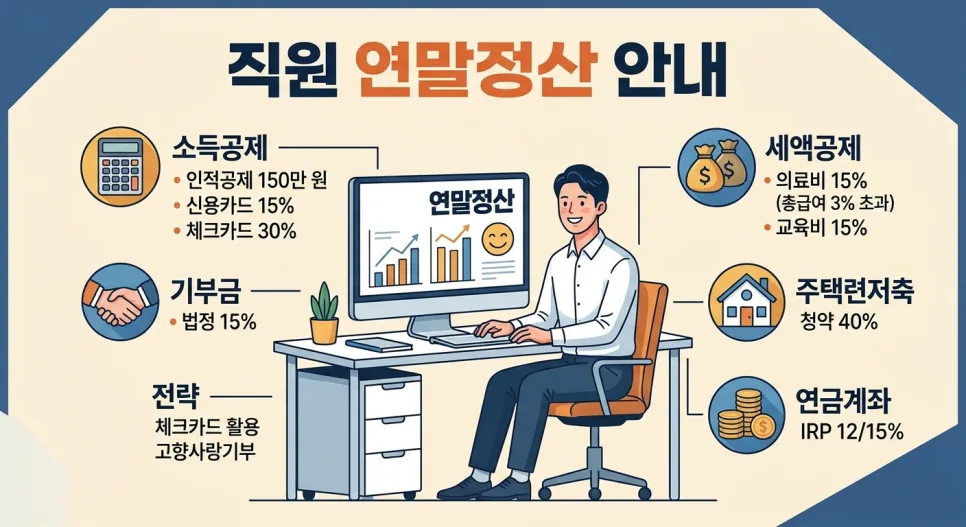 2026년 직장인 연말정산: 공제 항목 완벽 정리 및 환급 팁 2