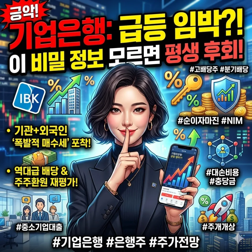기업은행 주가 전망: 2026년 배당 매력과 실적 분석