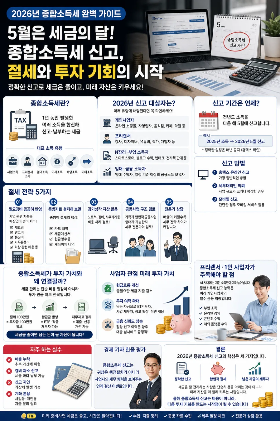 2026 종합소득세, 절세 팁과 신고 방법 완벽 가이드