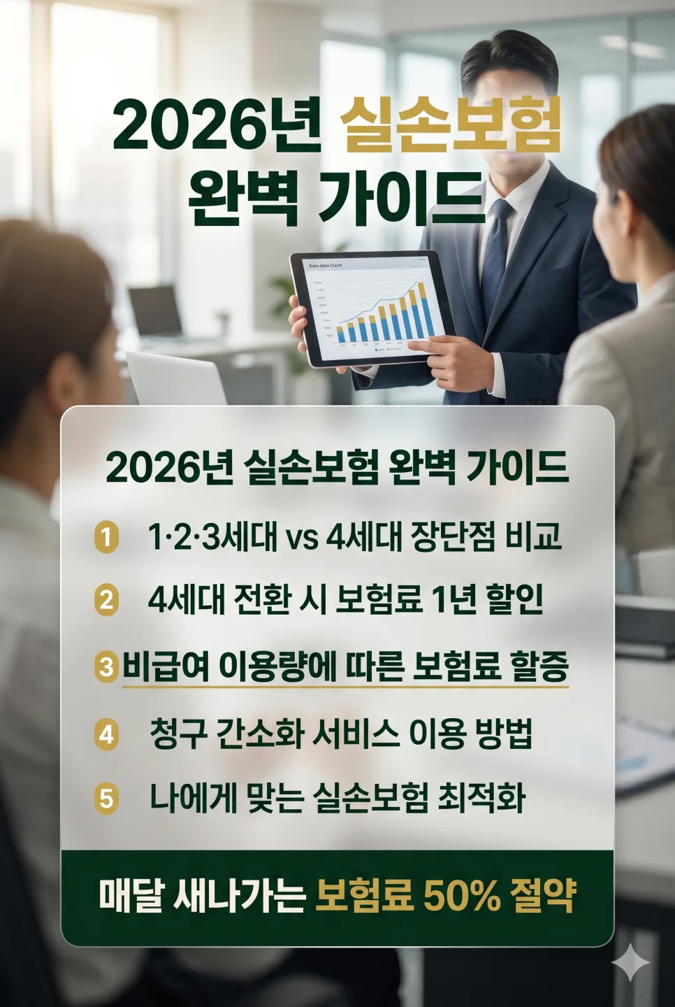 실손보험 4세대 전환 2026년, 장단점 및 비급여 할증 완벽 분석