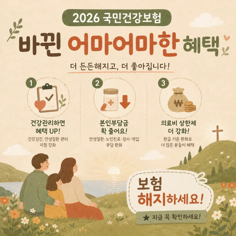 2026 국민건강보험, 혜택 확대 및 보험 리모델링 전략 2026