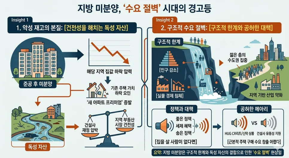 2026년 지방 미분양, '준공 후' 악성 재고 급증 원인과 투자 전략 2