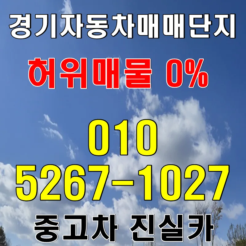 경기자동차매매단지 허위매물 없는 중고차 거래 2026년 완벽 가이드