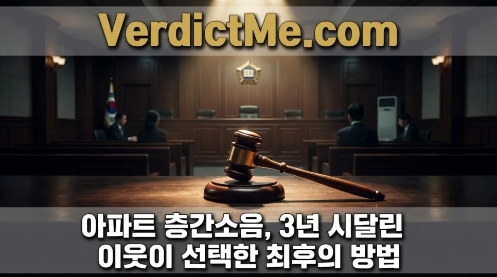 아파트 층간소음 해결법 2026: 3년 고통 끝낸 이웃의 선택
