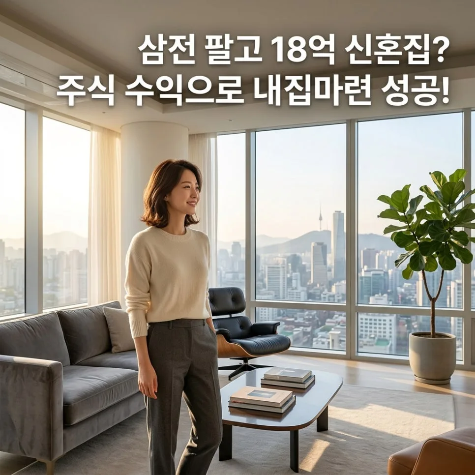 삼성전자 9억 수익, 18억 신혼집 마련 전략 2026