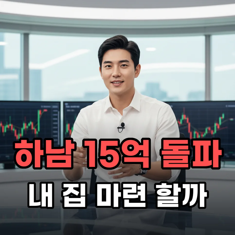 6억 대출로 내 집 마련? 하남 아파트 15억 돌파 이유 2026