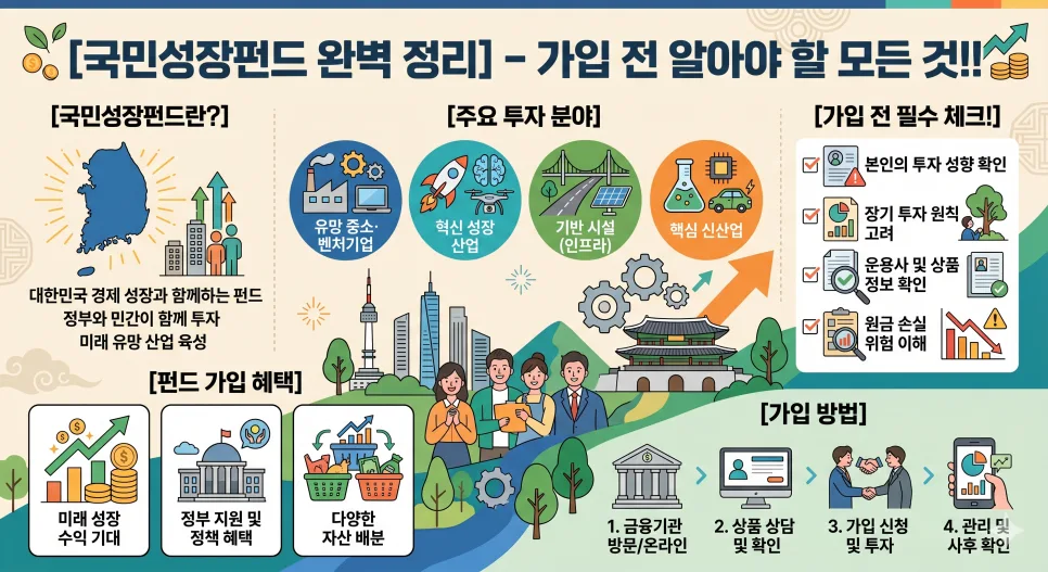 국민성장펀드 2026년 가입 완벽 가이드: 혜택부터 리스크까지
