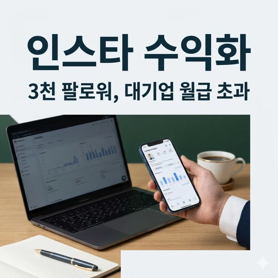 인스타 카드뉴스 부업, 팔로워 3천 명으로 월 300만원 버는 비결 2026