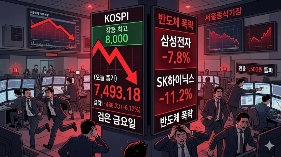 코스피 8000 돌파 후 폭락 원인 분석 2026: 삼성전자·하이닉스 전략