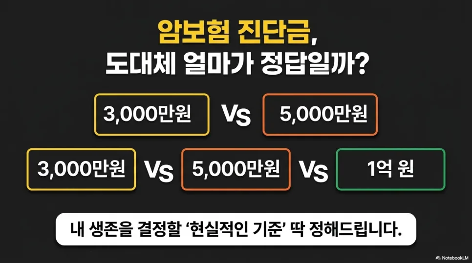 암보험 진단금, 얼마가 적정할까? 2026년 현실적 기준 제시