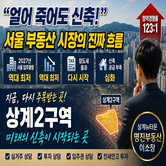 서울 재개발 투자 2026: 상계2구역 선점 전략