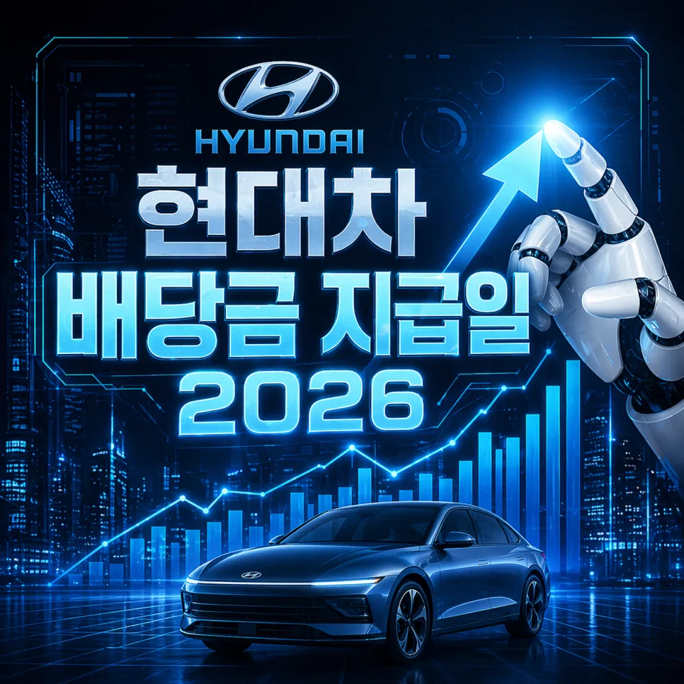 현대차 배당금 2026년 4월 24일 입금? 배당락일 전 필수 확인 팁