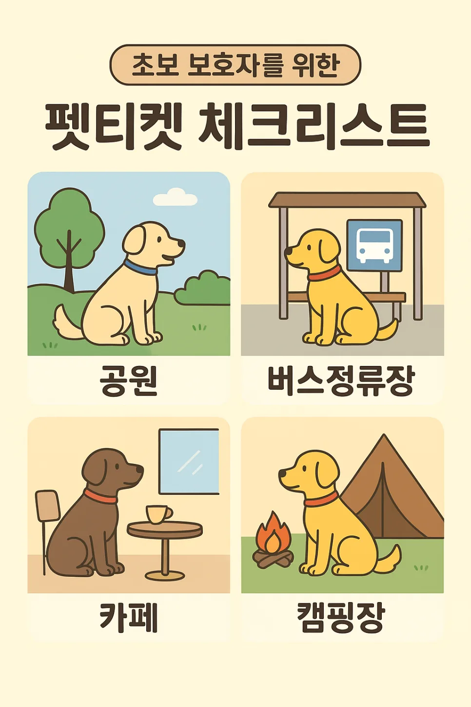 초보 반려견 보호자를 위한 공공장소 펫티켓 2026년 총정리