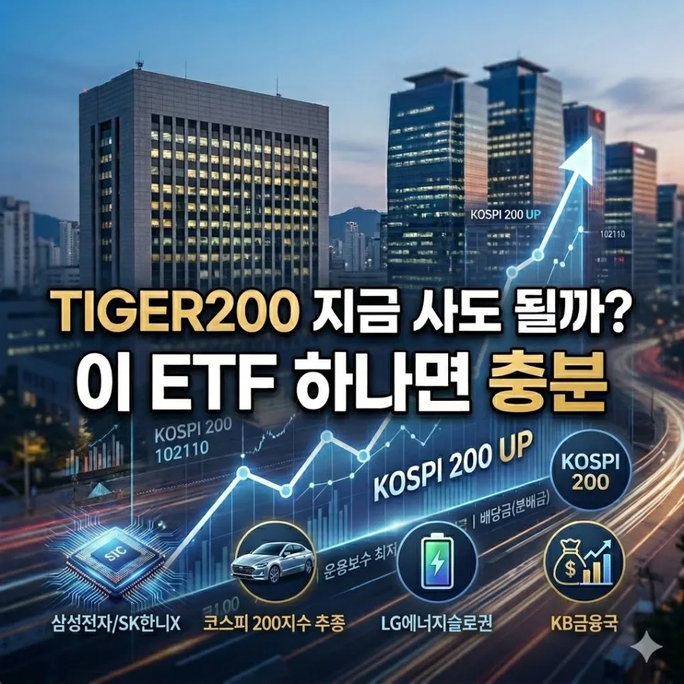 2026년 국내 ETF 추천: TIGER 200, 초보 투자자 필수 가이드