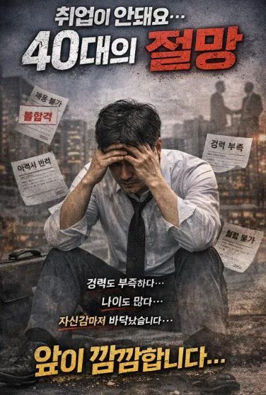 40대 재취업, 연봉·자존심·현실감각 3박자 안 맞으면 실패 2026