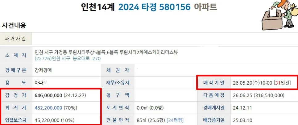 루원시티SK리더스뷰2차 경매, 2026년 시세보다 저렴하게 내집 마련하는 법 2