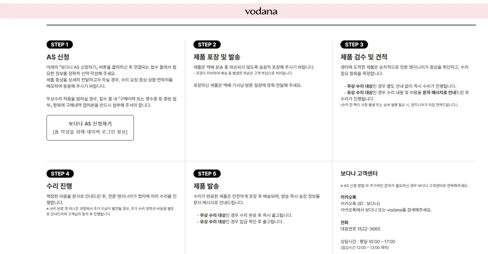 보다나 봉고데기 A/S, 2026년 기준 비용·기간·유상수리 완벽 정리