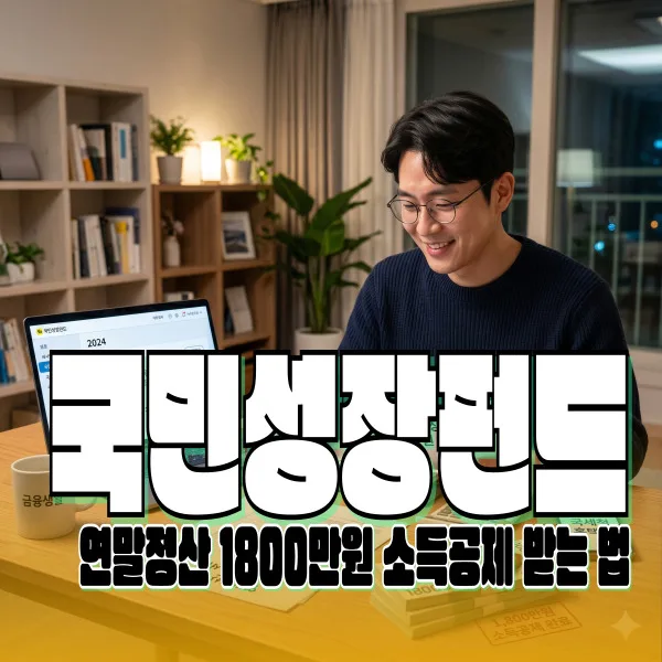 2026년 연말정산 1800만원 소득공제, 국민성장펀드 활용법 총정리 2