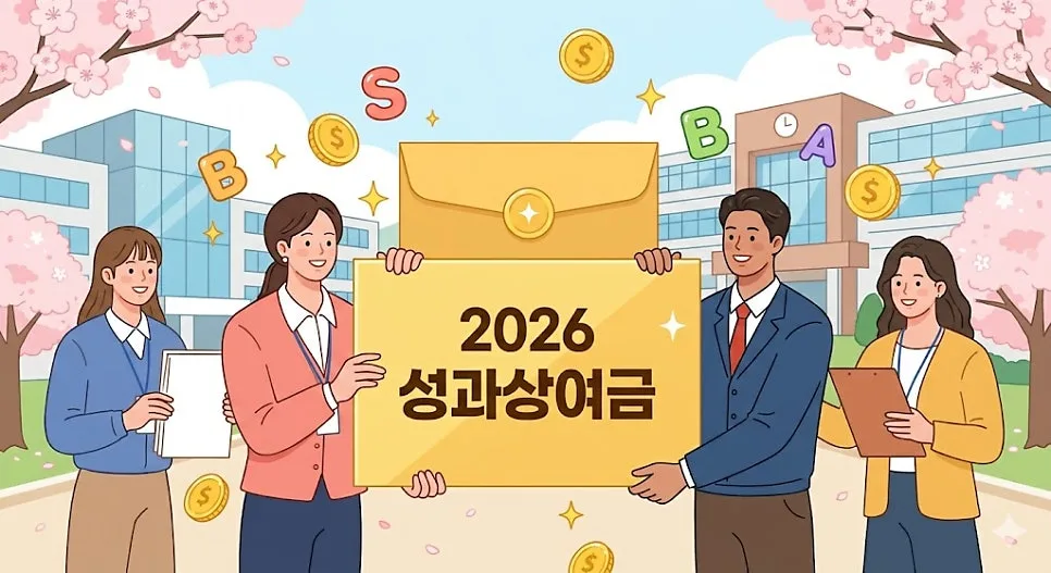 2026년 교사 성과상여금, 등급별 실수령액과 지급 시기 완벽 분석