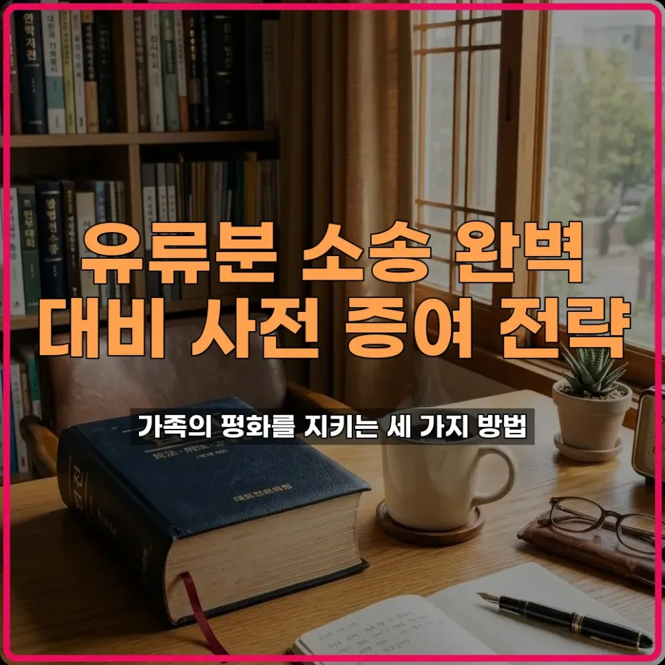 유류분 반환 청구 소송 대비 사전 증여 전략 2026