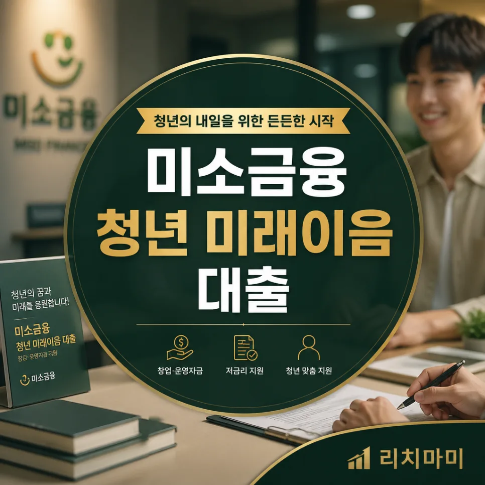 미소금융 청년 미래이음 대출 2026: 500만원 한도, 4.5% 금리 조건 총정리