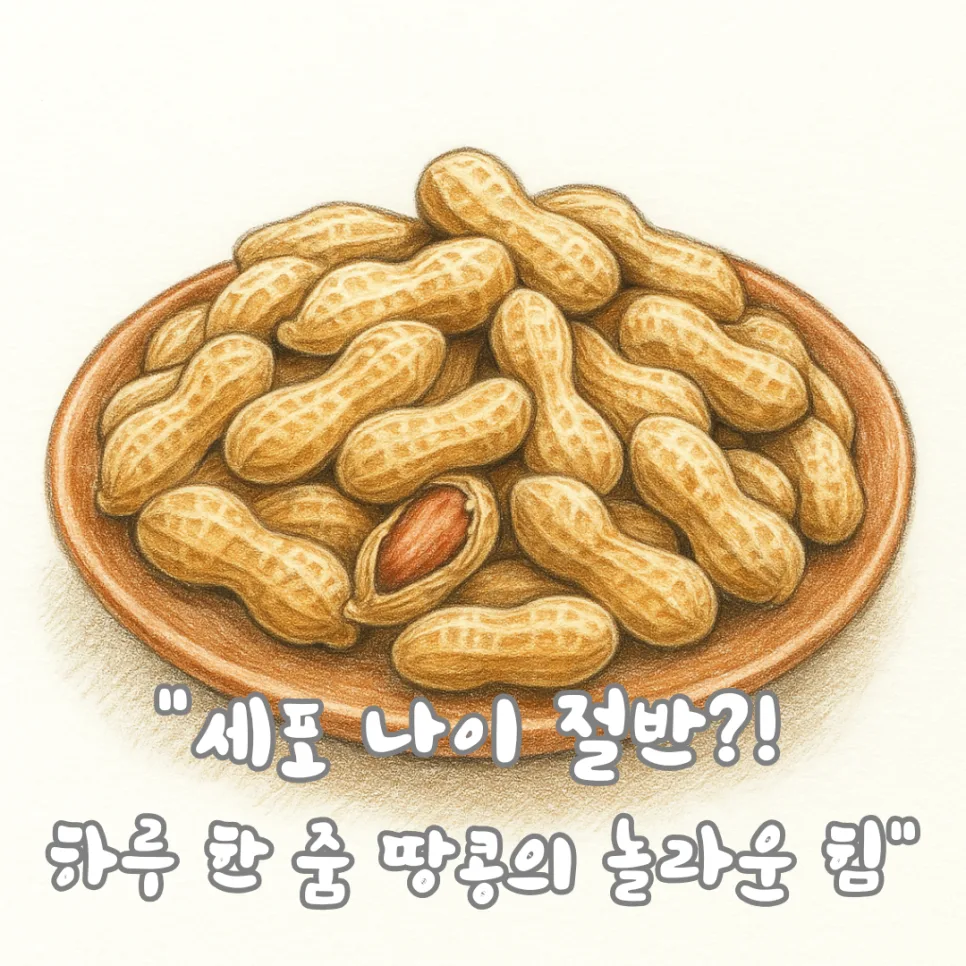 땅콩 섭취, 세포 노화 절반 줄이는 비결 2026년 총정리