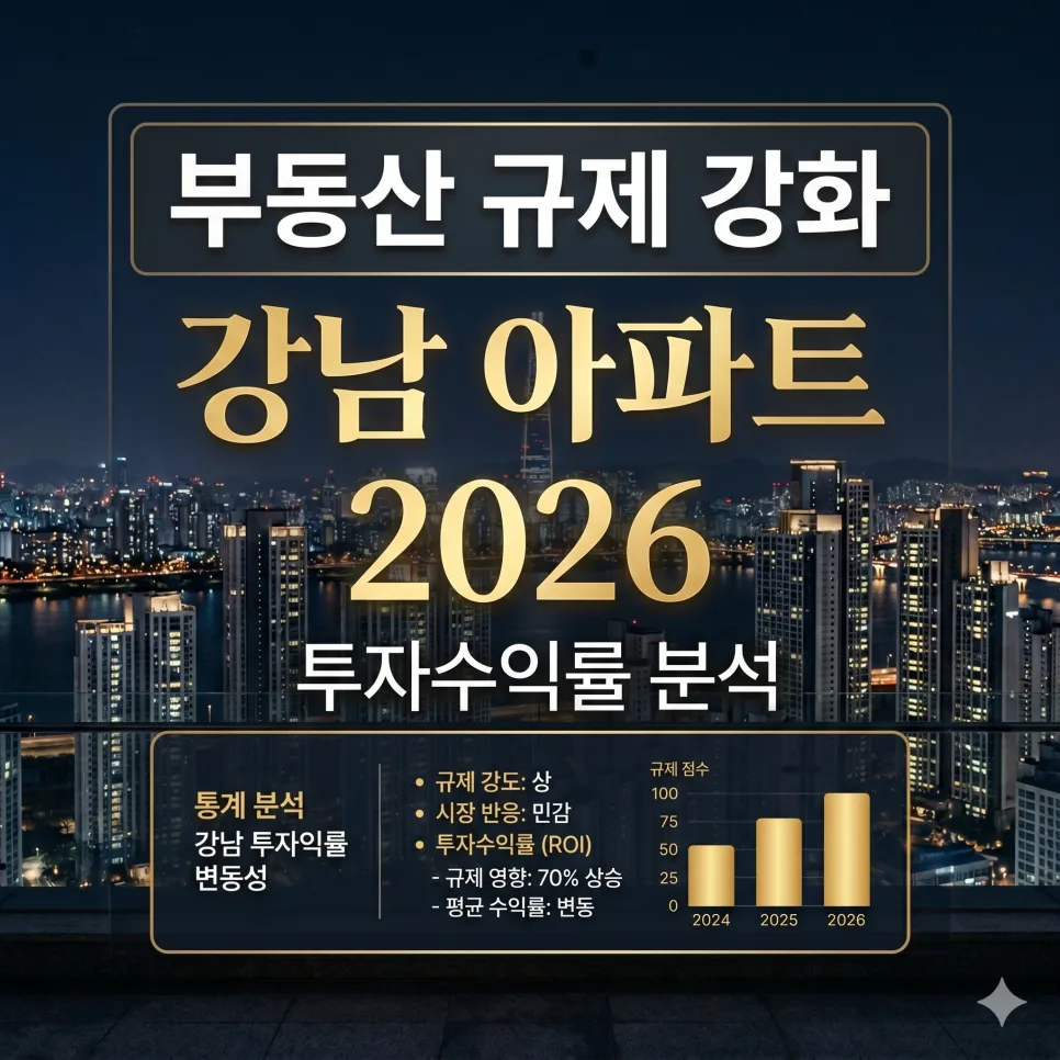 강남 아파트 투자 수익률 2026: 규제 속 핵심 비결 분석