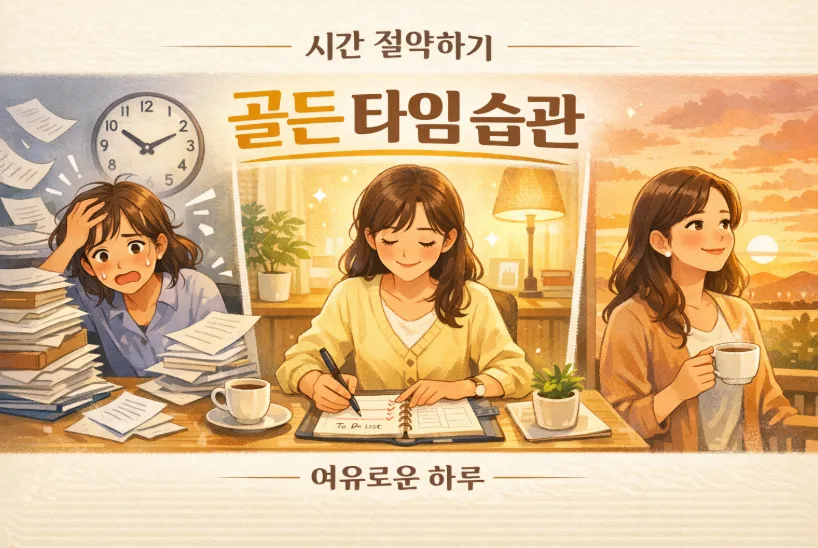 시간 절약 습관 2026: 하루 1시간 추가 확보하는 5단계 공식