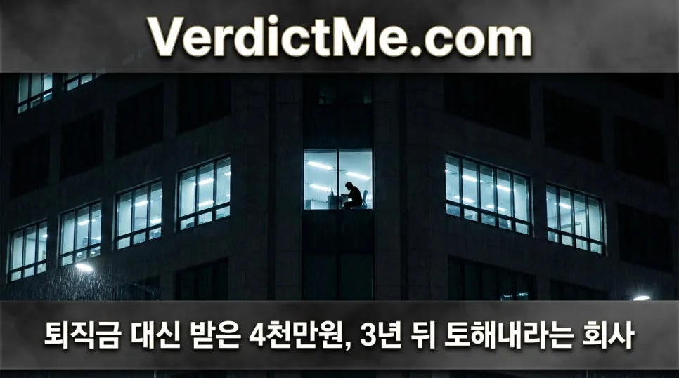 퇴직금 3년 뒤 반환? 회사 실수, 근로자 책임 묻는 법 2026