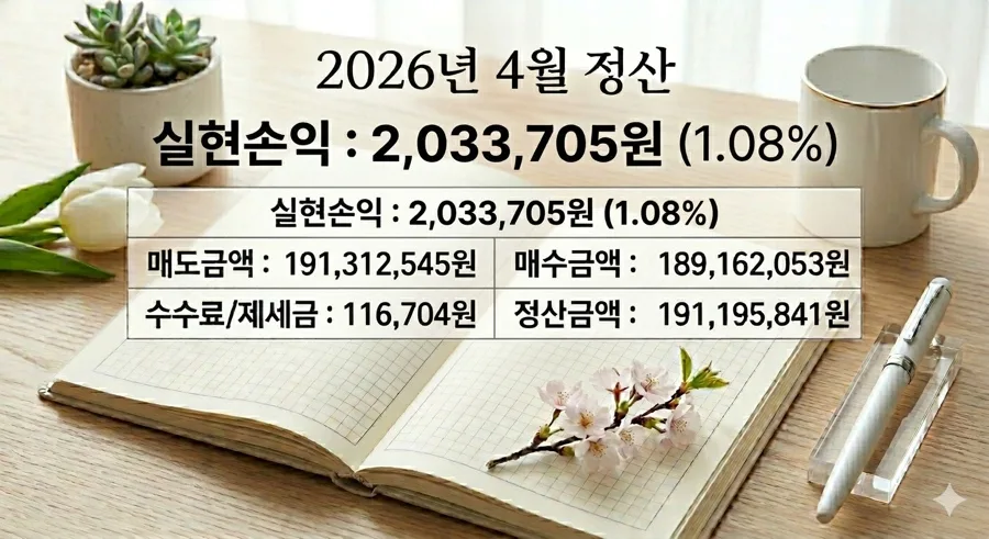 4월 주식 수익 203만원, ETF 투자 방식 재점검 2026