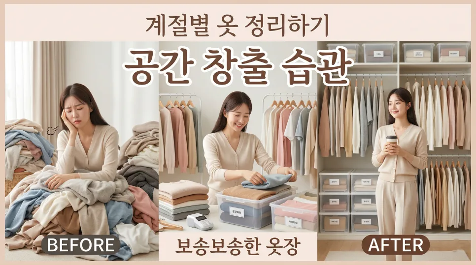 옷장 정리 2026: 계절별 옷 보관법 5단계 완벽 가이드