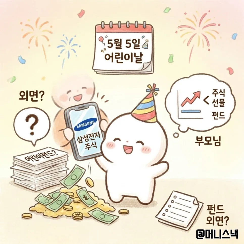 2026년 어린이날, 삼성전자 주식 선물 vs 어린이펀드 비교 분석