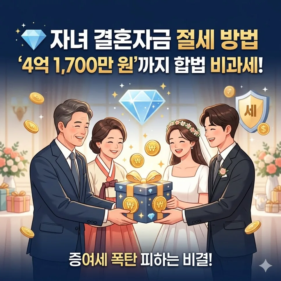 자녀 결혼자금 4억 증여세 절세법 2026년 총정리