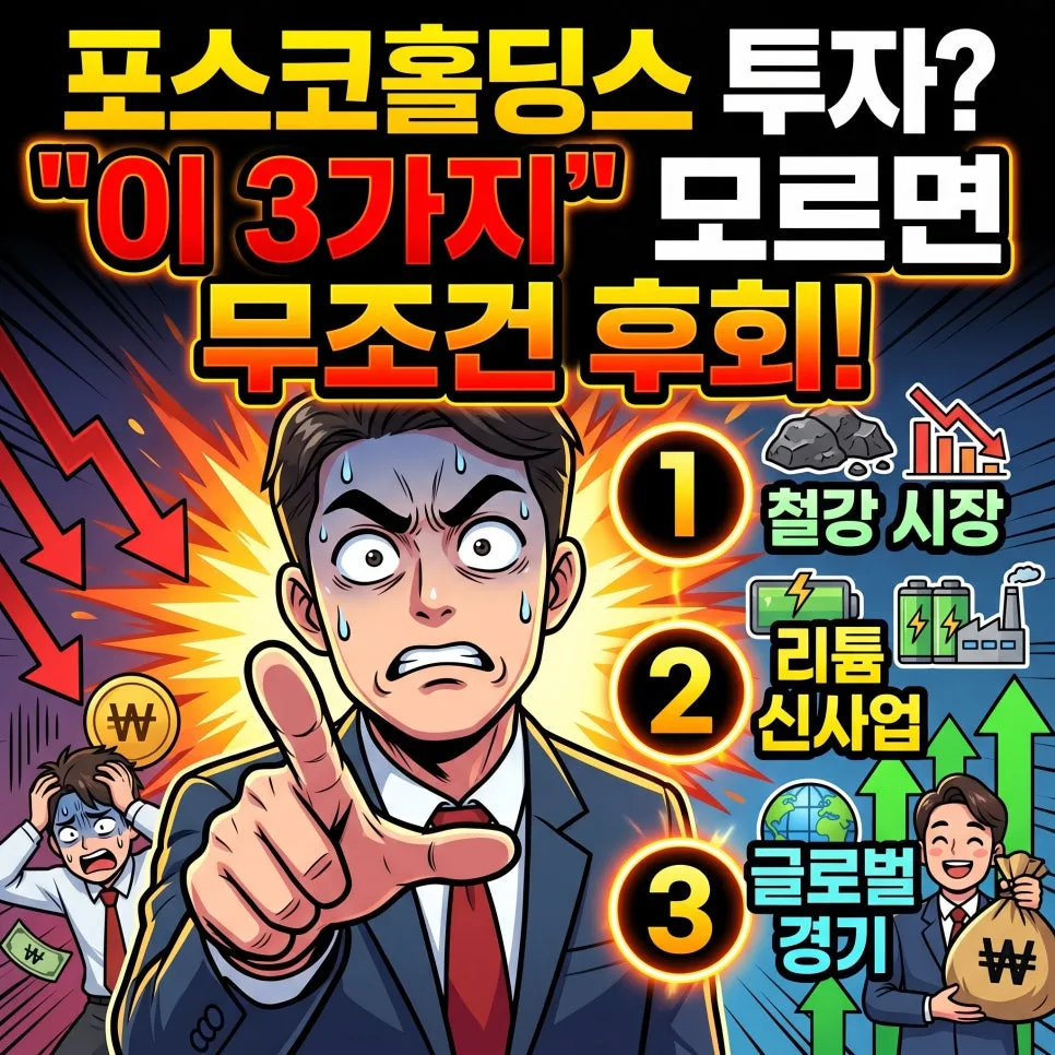 포스코홀딩스 투자 핵심 변수 3가지: 2026년 전망 분석