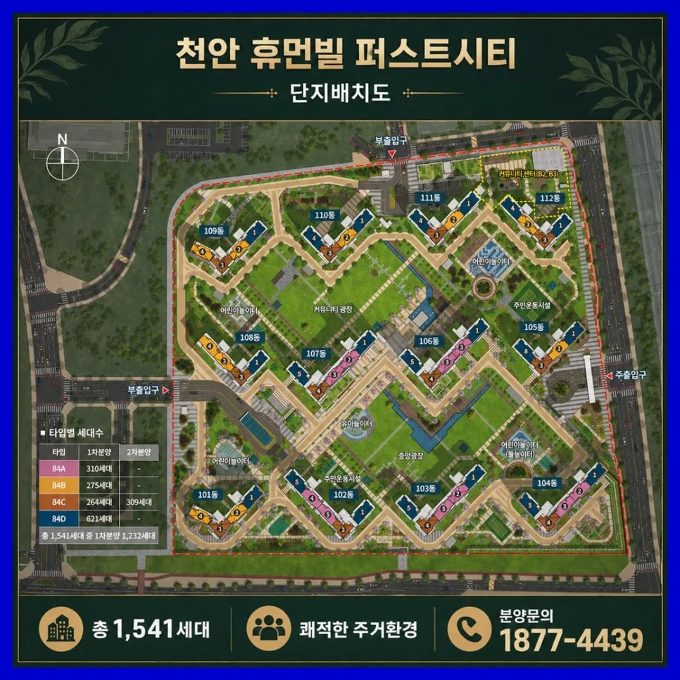 천안 휴먼빌 퍼스트시티 학세권 분석 2026: 교육 인프라 총정리 2