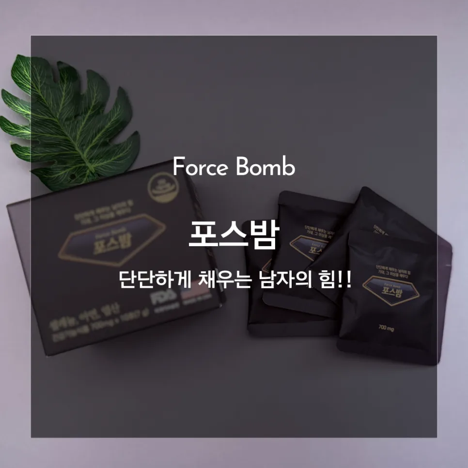 남성 활력 영양제 포스밤, 피로 회복 효과 2026년 분석
