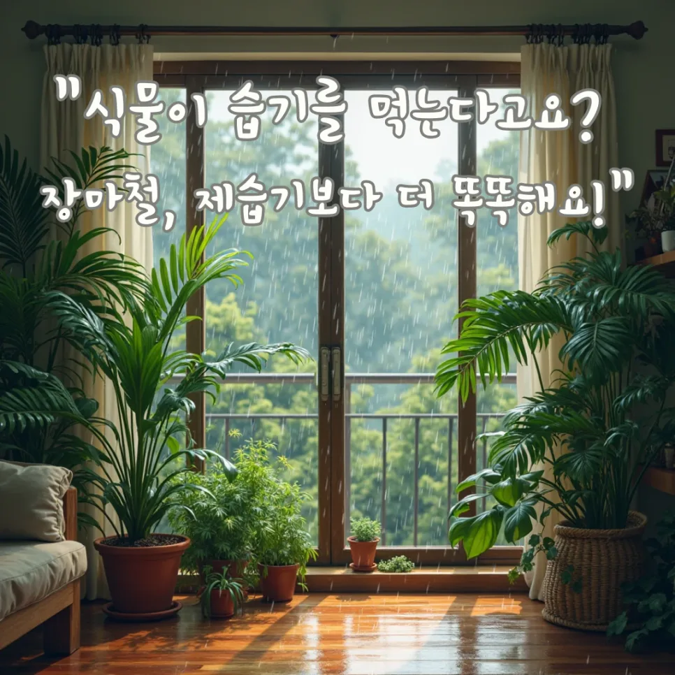 장마철 습도 잡는 식물 2026: 자연 제습 효과와 관리법 총정리