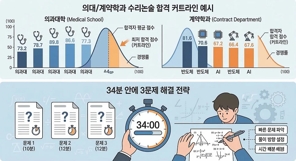 2027 의대/계약학과 수리논술 합격 전략: 3문제로 핵심 파악