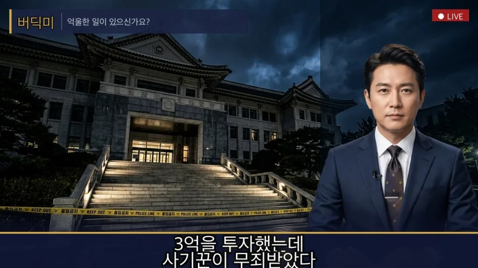 3억 투자 사기, 형사 무죄 후 민사 승소 가능할까? 2026년 판례 분석